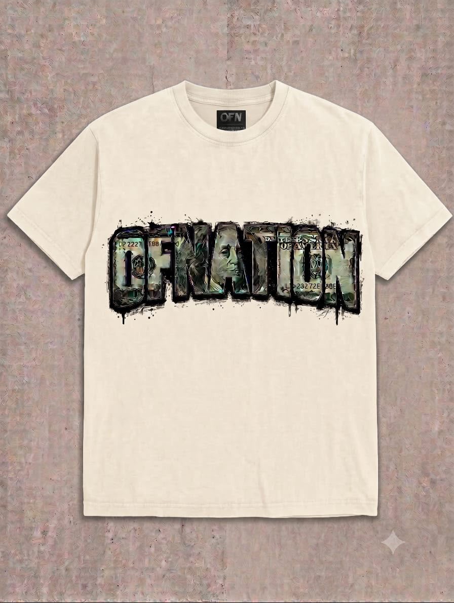 OF Nation Currency Graphic T-Shirt