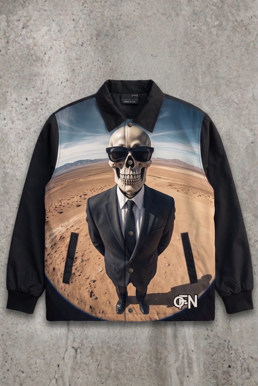 Desert Executive Skull Graphic Jacket